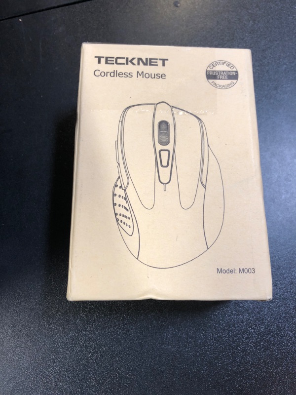 Photo 1 of TECKNET Wireless Mouse, 2.4G Ergonomic Optical Mouse, Computer Mouse for Laptop, PC, Computer, Chromebook, Notebook, 6 Buttons, 24 Months Battery Life, 2600 DPI, 5 Adjustment Levels, for Small Hand