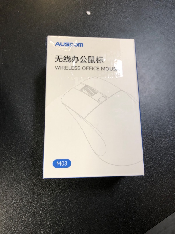 Photo 1 of AUSDOM Wireless Mouse for Laptop - Computer Mouse with 2.4G USB Mini Receiver, 1600 DPI Optical Tracking, Cordless Portable Computer Mice for PC, Mac, Notebook, Black