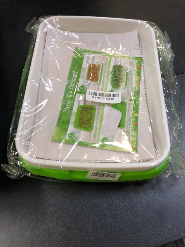 Photo 1 of Legigo 5 Pack Seed Sprouter Trays- Soil-Free Cultivation Germination Tray, BPA Free Micro Greens Growing Trays Seed Sprouting Trays Kit with Germinating Paper for Healthy Wheatgrass, Beans and More