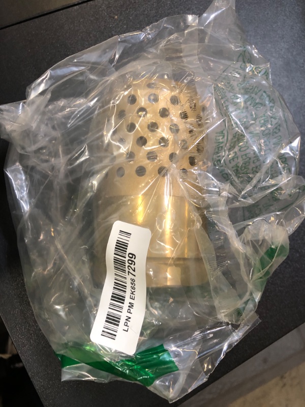 Photo 1 of Brass Foot Valve, 2 inch NPT Spring Mesh Check Valve Female Connection One Way Foot Valve Backflow Preventer with Holes Strainer Filter(2'' NPT)