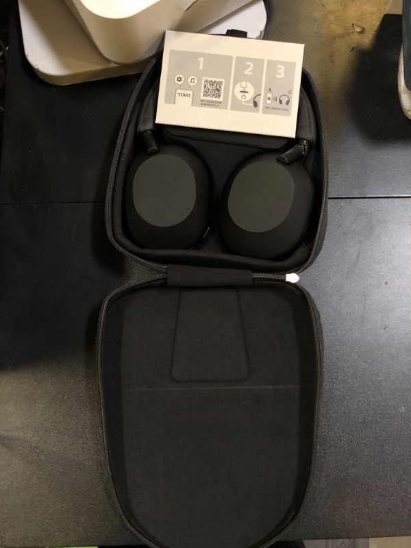 Photo 1 of Sony WH-1000XM5 Premium Noise Canceling Headphones, Auto NC Optimizer, 30-Hour Battery, Alexa Voice Control, Black