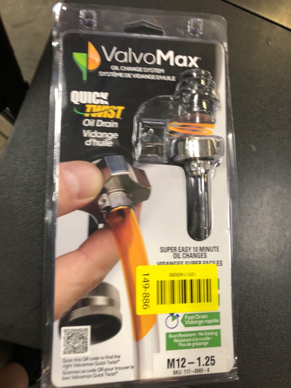 Photo 1 of ValvoMax Oil Drain Valve - Quick Twist Oil Drain Plug for DIY Oil Changes At Home in 10 Minutes - No Tools, No Mess, No Cleanup - M12-1.25 Thread Size - Made in USA