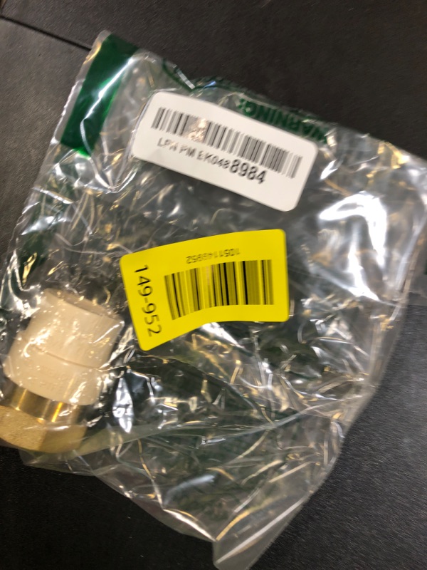 Photo 1 of XFITTING 3/4 inch Female NPT x 3/4 inch CPVC Adapter, CPVC Female Adapter, Brass, 1 Piece