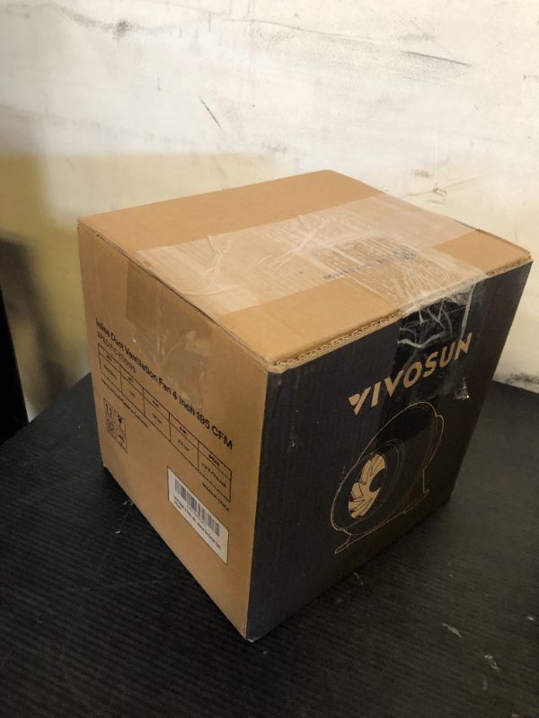 Photo 1 of VIVOSUN D4 4 Inch 195 CFM Inline Duct Ventilation Fan HVAC Vent Blower for Hydroponics Grow Tent