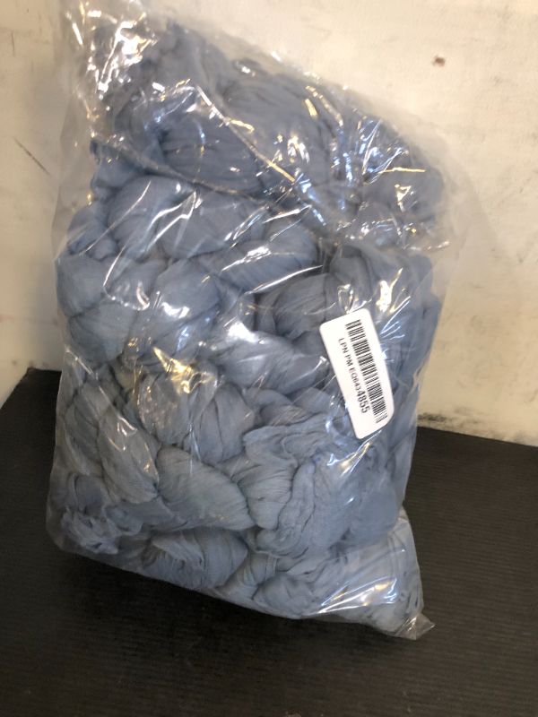 Photo 1 of 10 Pack Dusty Blue Cheesecloth Table Runner 10FT Boho Gauze Fabric Table Runner Vintage Rustic Sheer Runners for Wedding Party Bridal Baby Shower Long Table Decorations