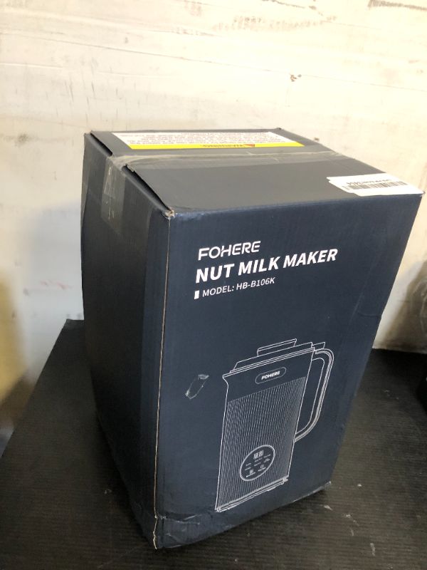 Photo 1 of FOHERE Nut Milk Maker Machine, 6 in 1 35oz Soy Milk Maker for Homemade Almond, Oat, Soy, Baby Food, Plant-Based Milk and Dairy Free Beverages, with 12H Timer/Self-Clean/Keep Warm/Boil Water