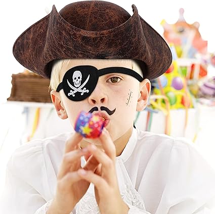 Photo 1 of Renaissance Pirate Hat Costome Decoration Halloween Exchange For Male Female Tricorn Hat 