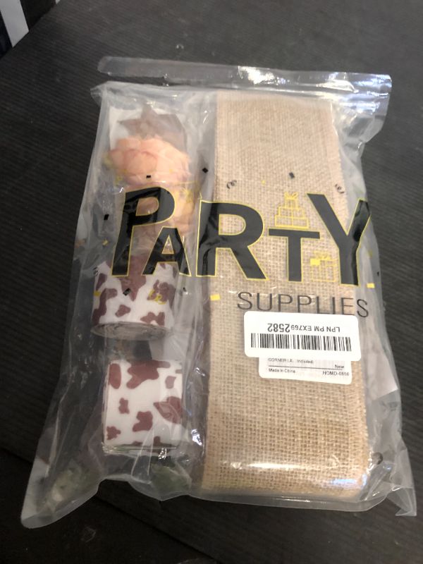 Photo 1 of CORNER LACE Baby Shower Highland Cow Diaper Cake Decorations, Birthday Party Diaper Supplies Brown, Include Cow Ribbon, Burlap Ribbon, Bow Tie, Cake Cards, Artificial Flowers(Diapers Not Included)
