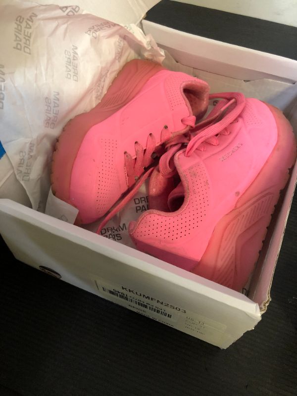 Photo 1 of DREAM PAIRS Kids Girls Sneakers Jelly Sole Lace up Shoes Lightweight Walking Shoes for Girls Boys,Size 13 Little Kid,,KKUMFN2503