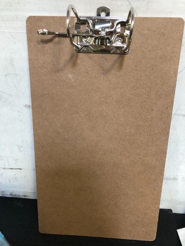 Photo 1 of Officemate Recycled Wood Clipboards, Arch Lever Clip, 1 Pack Clipboard, Letter Size (9 x 15.5 Inches), Brown (83120)