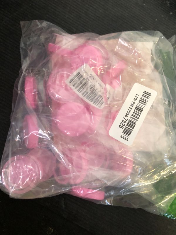Photo 1 of 10 Gram 20 Count Sample Containers, Small Plastic Containers with Lids, Empty Sample Jars with Labels and Mini Disposable Spatulas(Pink Lid)