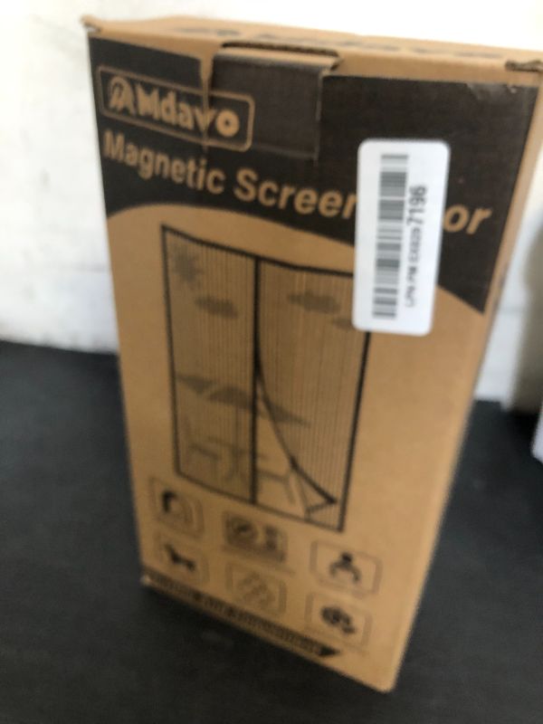 Photo 1 of Magnetic Screen Door, Keep Bugs Out, Pet & Kid Friendly?Works with Front Doors, Sliding Doors,Fit Door Size 36 x 78 Inches White