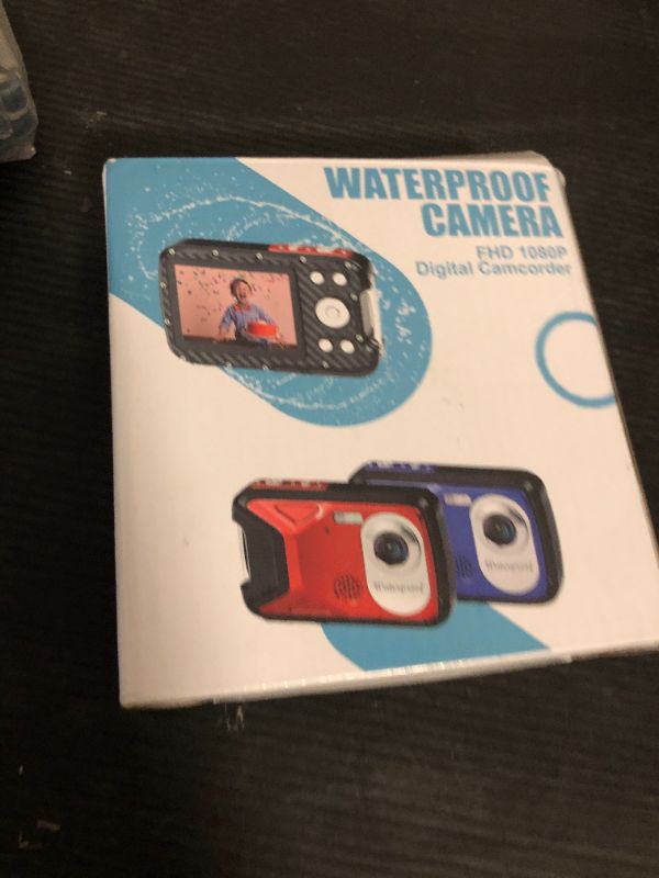 Photo 1 of Waterproof Digital Camera with 32GB Card HD 1080P 36MP Underwater Digital Camera for Kids Teens Students Boys Girls(Red)