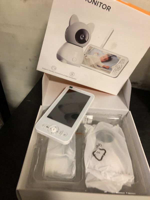 Photo 1 of Yeluor 2K Baby Monitor, Baby Monitor with Camera and Audio, 5" Color Display, Infrared Night Vision, 2-Way Talk, Temperature & Sound Alarm, Cry & Motion Detection, Free Phone App