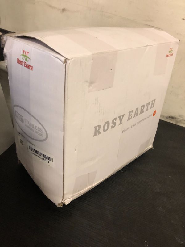 Photo 1 of Rosy Earth 100 FT Garden Hose Expandable - 304 Stainless Steel Water Hose 100 FT - Heavy Duty Flexible Kink Free Hose, no Bite