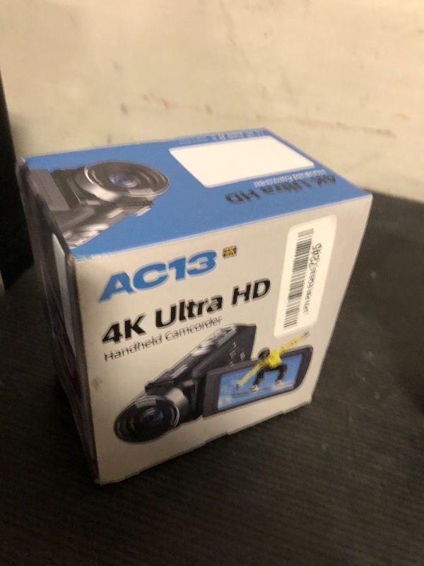 Photo 1 of CAMWORLD 4K Video Camera Camcorder 42MP YouTube Vlogging Camera 18X Digital Zoom Webcam 3.0 Inch 270 Degree Rotation Screen Camcorders with 32G SD Card and 2 Batteries Recording While Charging