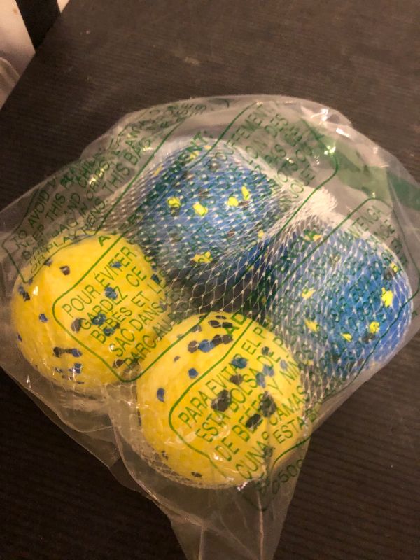 Photo 1 of Kimee Dog Balls Tennis Ball Toys Dog Toys for Aggressive Chewers Durable Teething Chew Toys Water Toy Fetch Ball for Large Medium Small Dog and Puppies (4 Balls)
