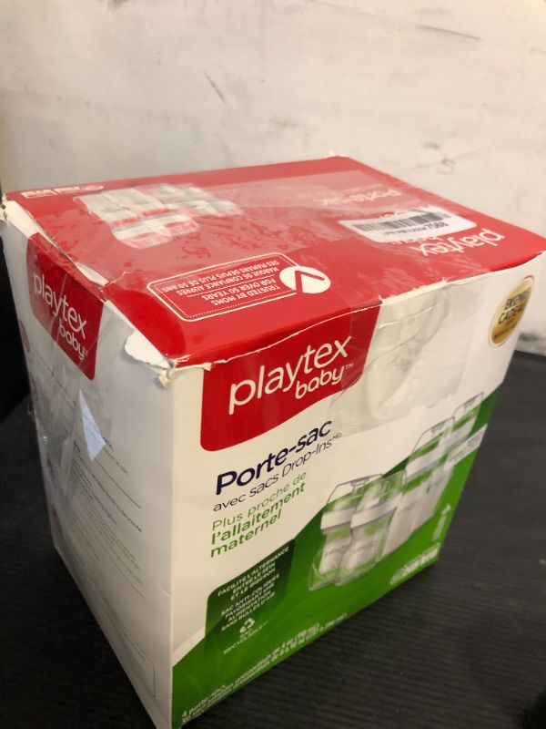 Photo 1 of Playtex Baby Nurser Bottle Gift Set, with Pre-Sterilized Disposable Drop-Ins Liners, Closer to Breastfeeding