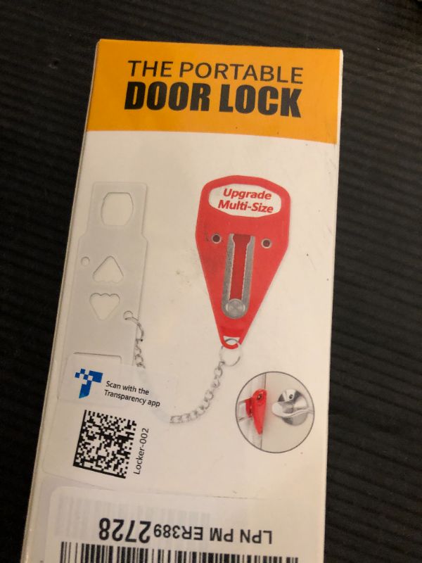 Photo 1 of AceMining Portable Door Lock Home Security Door Lock Travel Lockdown Locks for Additional Safety and Privacy Perfect for Traveling Hotel Home Apartment College