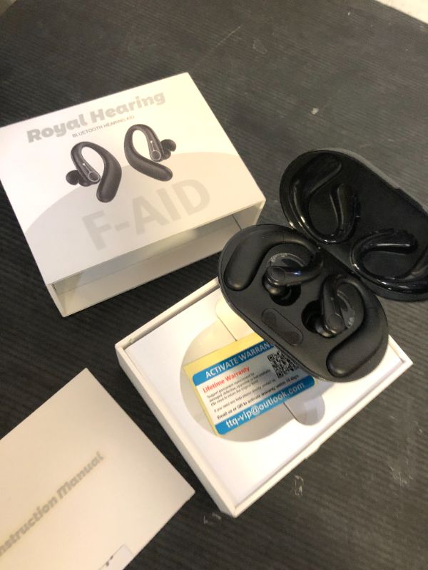 Photo 1 of Hearing Aids, TTQ OTC Hearing Aids for Seniors with Bluetooth, Hearing Aid Rechargeable with Noise Cancellation, Hearing Amplifier for Moderate Hearing Loss, Clear Sound