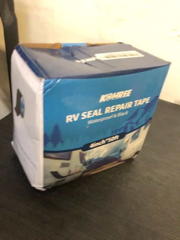 Photo 1 of Kohree Butyl Sealant Tape, 4 Inch x 50 Foot RV Roof Tape Black, RV Sealant Waterproof Tape UV & Weatherproof Butyl Roofing Tape for RV Repair, Window, Boat Sealing, Truck Stop Camper Roof Leaks