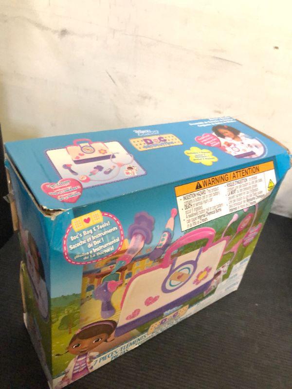 Photo 1 of Disney Junior Doc McStuffins Toy Hospital Doctor's Bag Set, 7-piece Dress Up and Pretend Play Doctor Kit, Kids Toys for Ages 3 Up by Just Play