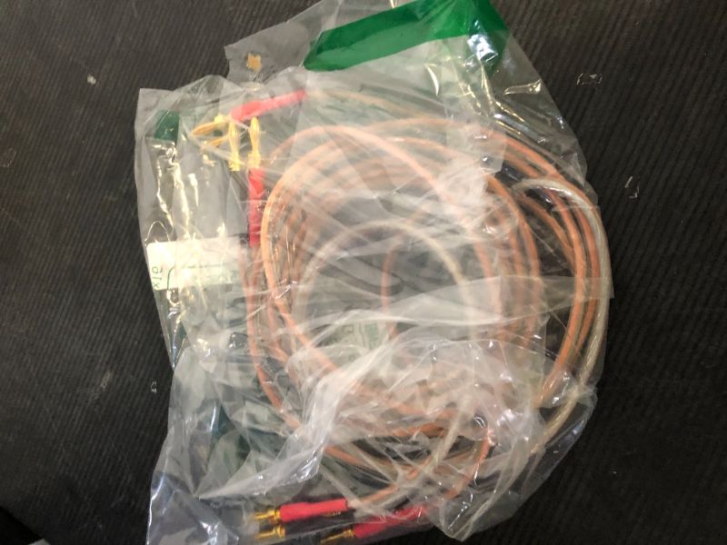 Photo 1 of JORZOR 1 Pair 13AWG Audiophile Grade Speaker Wire with pre-Connected Dual Gold Plated Banana Plug Tips - Oxygen-Free Copper (OFC) Construction (3M(9.9FT))