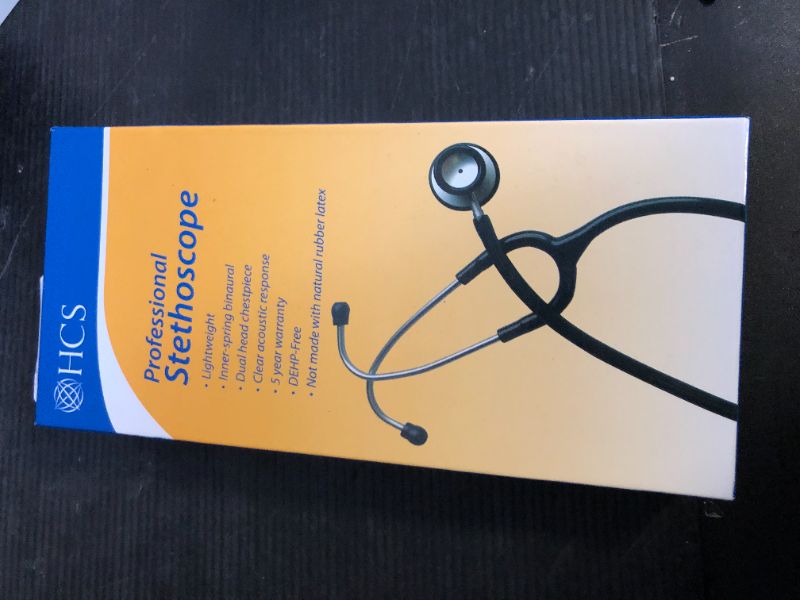 Photo 1 of HCS Blue Stethoscope - Classic Lightweight, Medical, Dual Head Stethoscope for Nurses, Students, Home - 22 inch Tubing