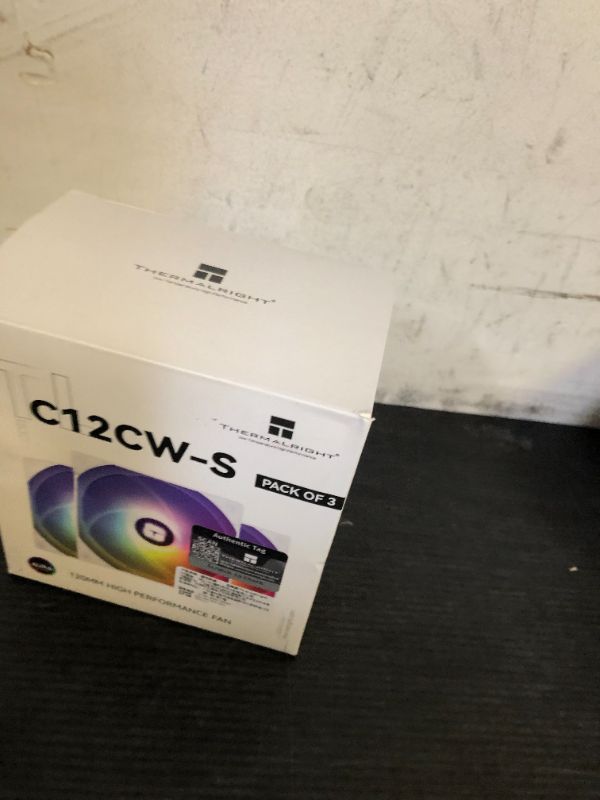 Photo 1 of Thermalright TL-C12CW-S X3 CPU Fan 120mm White ARGB Case Cooler, 4pin PWM Silent Computer Cooling Fan with S-FDB Bearing Included, up to 1550RPM?3 Quantities?