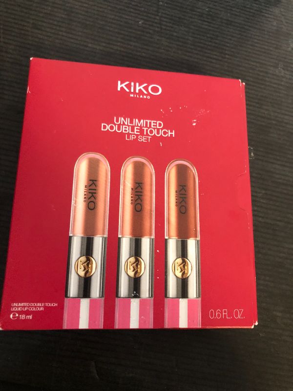 Photo 1 of KIKO Milano Unlimited Double Touch Lipstick Kit | 3 Liquid Lipsticks