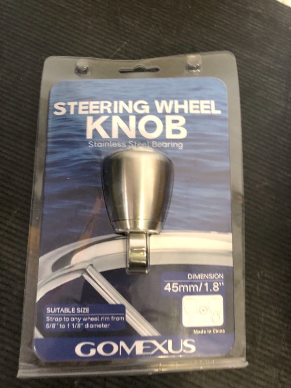 Photo 1 of Gomexus Boat Steering Wheel Knob,316 Stainless Steel Suicide Wheel Knob Spinner,Universal Fit for Tractors,Trucks,Mowers