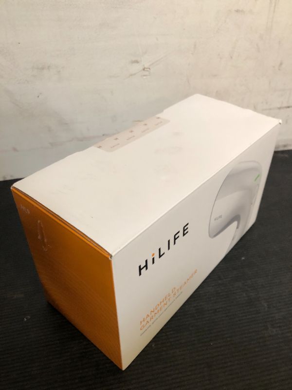 Photo 1 of HiLIFE Steamer for Clothes, Handheld Clothes Steamer with Large 300ml Tank, 1100W Strong Power, 30S Fast Heat-up, Garment Fabric Wrinkle Remover, Portable & Compact Travel Size ONLY FOR 120V (White)