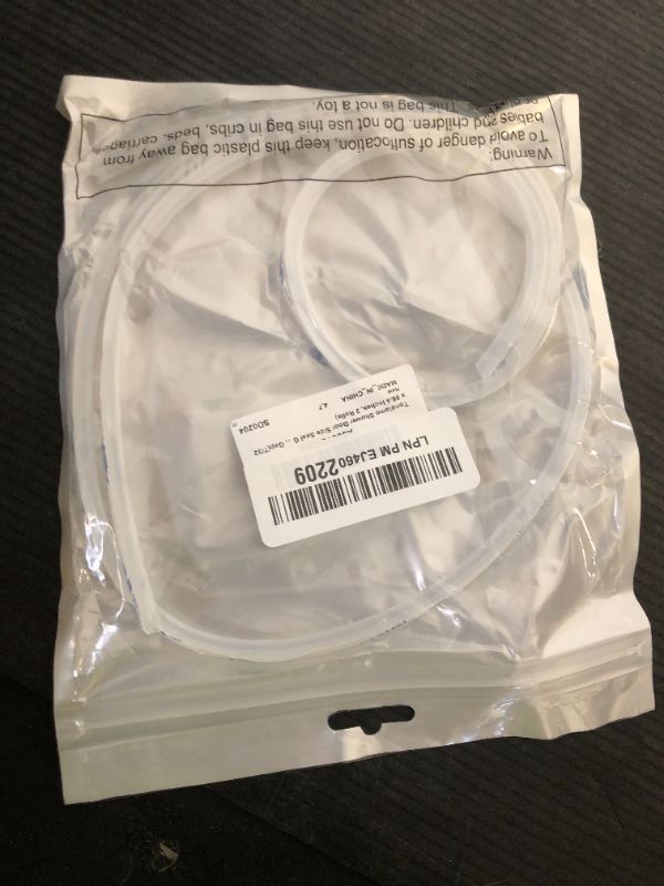 Photo 1 of Tondiamo Shower Door Side Strip Seal Glass Translucent Shower Door Side Strip Seal Soft Clear PVC Frameless Glass Sweep to Stop Water(7/32 x 98.4 Inches,2 Rolls)