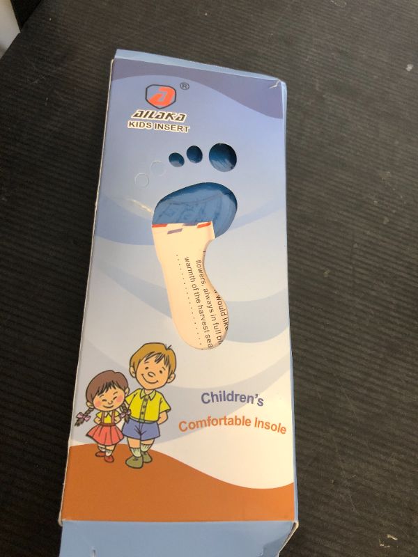 Photo 1 of Ailaka Kids Orthotic Cushioning Arch Support Shoe Insoles, Children Pu Foam Inserts for Flat feet, Plantar Fasciitis, Feet Heel Pain Relief Blue