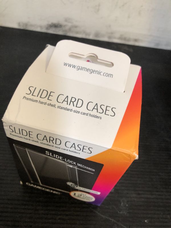 Photo 1 of Gamegenic Slide Card Cases - Premium Hard-Shell Card Holders with Innovative Slide-Lock Mechanism (12 Pack), Designed for Standard Sized Trading Cards, Great for LCGs and TCGS