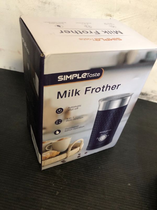 Photo 1 of SIMPLETASTE Milk Frother, 4-in-1 Electric Milk Steamer, Automatic Warm and Cold Foam Maker and Milk Warmer for Latte, Cappuccinos, Macchiato