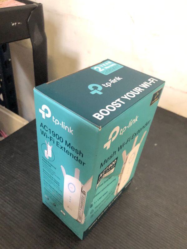 Photo 1 of TP-Link AC1900 WiFi Range Extender RE550 | Dual-Band Wireless Repeater Amplifier w/Gigabit Ethernet Port | Up to 2200 Sq. Ft., 32 Devices | Internet Signal Booster | APP Setup | EasyMesh Compatible