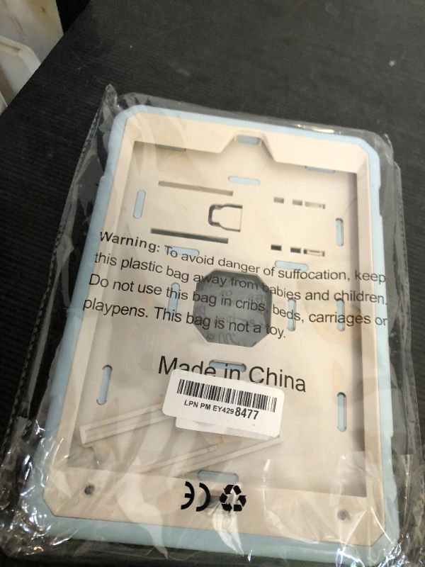 Photo 1 of TSQQST Case for 9th 8th 7th Generation 10.2 Inch 2021 2020 2019 for Kids with Glass Screen Protector | Shockproof Stand Case Cover for iPad 9th 8th 7th Gen with Pencil Holder | Light Blue