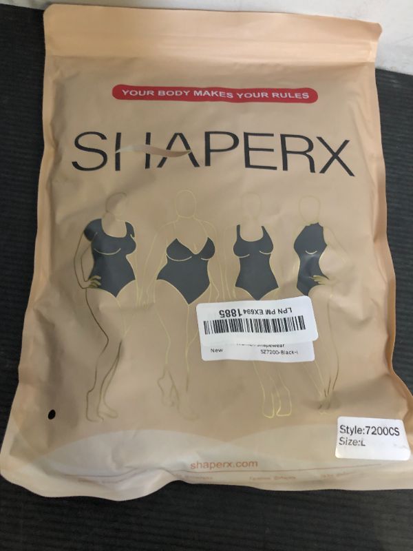 Photo 1 of SHAPERX Women's Fajas Colombianas Shapewear Postpartum Tummy Control Body Shaper Butt Lifter Bodysuit,SZ7200-Black-L