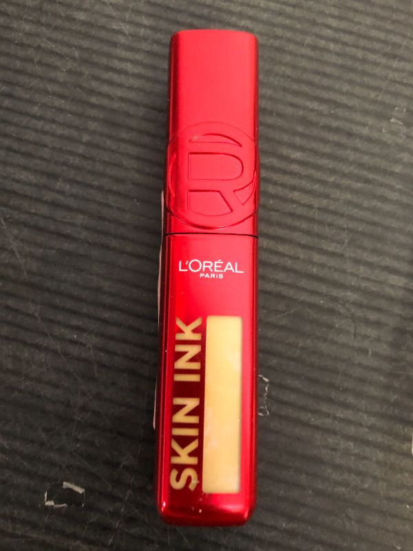 Photo 1 of L'Oreal Paris Infallible Skin Ink 2-in-1 Foundation Concealer Hybrid Face Makeup, up to 48HR Transfer-Resistant with Buildable Light to Full Coverage, 100 Light Warm