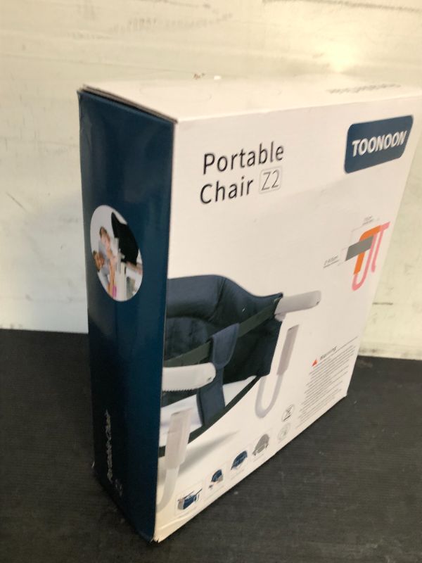 Photo 1 of TOONOON Hook On High Chair with Tray, Fast Table Chair for Baby Toddler, Portable Feeding Seat Attaches to Table, Washable for Travel Outside