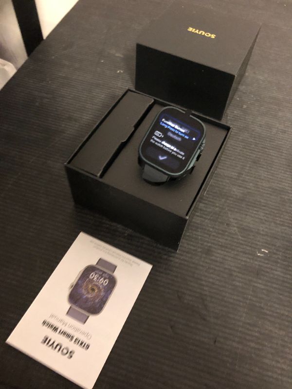 Photo 1 of Smart Watch for Men, Blood Pressure Monitor Heart Rate Blood Oxygen Sleep Monitoring, 3ATM Waterproof Fitness Tracker, 1.99" AMOLED Display, Bluetooth call Smartwatch Compatible with Android and iOS