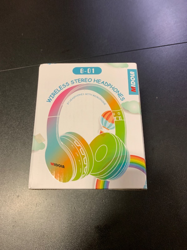 Photo 1 of MIDOLA Kids Headphones Bluetooth 5.4 Wireless 68H Play Time Volume Limit 85/94dB Over-Ear Foldable Headset,Type-C Fast Charging, Wired Aux Mic for Toddler Child Pad Tablet Rose Red
