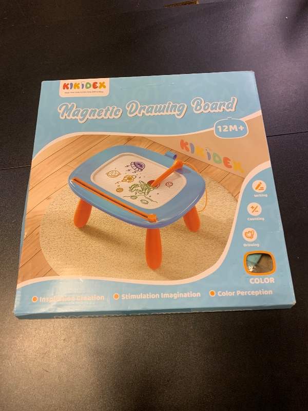 Photo 1 of Kikidex Toddlers Toys Age 1-3, Magnetic Drawing Board, Toddler Girl Toys for 1-2 Year Old, Doodle Board Pad Learning and Educational Toys for 1 2 3 Year Old Baby Kids Birthday Gift (Mint Blue)