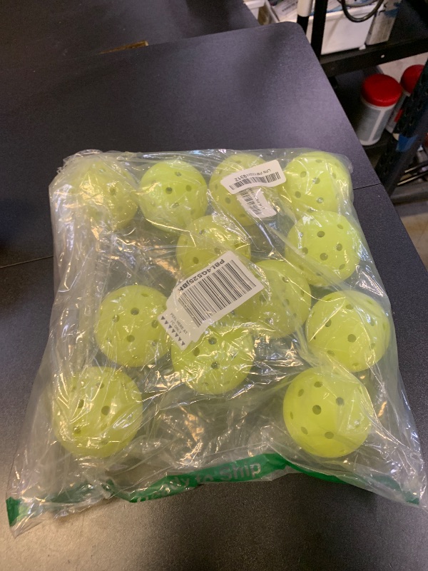 Photo 1 of Franklin Sports Outdoor - X-40 Pickleball Balls - USA (USAPA) Approved - 12 Pack Outside - Optic Yellow - US Open Ball