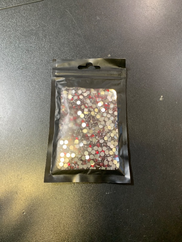 Photo 1 of Flatback Rhinestones Round Gems for Nails Art and Crafts 2000Pcs SS16 4mm Glitter Crystals Stone DIY Bags Clothes Shoes (Dark Red)