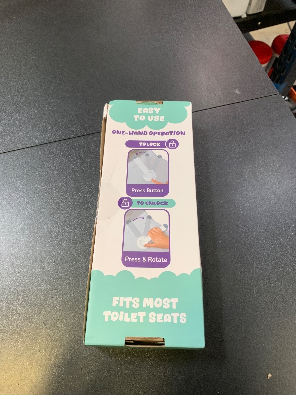 Photo 1 of Baby Toilet Lock by Wappa Baby - 9"L x 4"W - Ideal Baby Proof Toilet Lid Lock - No Tools Needed Easy Installation with 3M Adhesive - Top Safety Toilet Seat Lock - Fits Most Toilets - White (1 Pack)