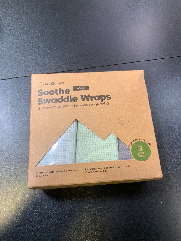 Photo 1 of 3-Pack Organic Swaddles for Newborns, Baby Sleep Sacks 0-3 Months - Baby Swaddle Wrap, Newborn Wearable Blanket, Infant Sleep Sack for Girls, Boys, Soft & Snug, Large Hook & Loop Closure (Ripple)