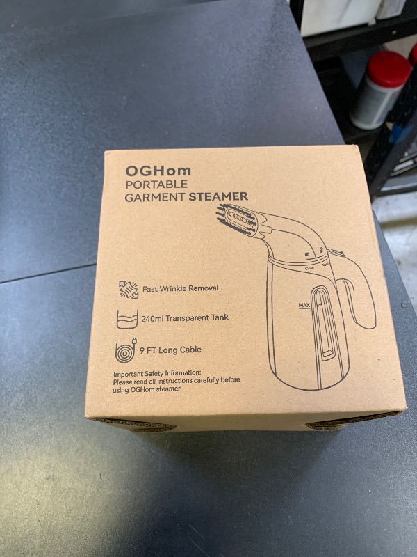 Photo 1 of OGHom Steamer for Clothes, Handheld Clothing Steamer for Garment, 240ml Big Capacity 700W Portable Travel Steam Iron (Only for 120V)