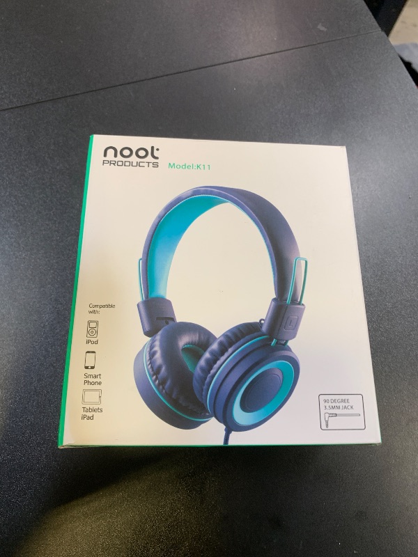 Photo 1 of Kids Headphones - noot products K11 Foldable Stereo Tangle-Free 3.5mm Jack Wired Cord On-Ear Headset for Children/Teens/Boys/Girls/Smartphones/School/Kindle/Airplane Travel/Plane/Tablet (Navy/Teal)LPNPMEX7925891
LPNPMEX7925891
LPNPMEX7925891
LPNPMEX792589